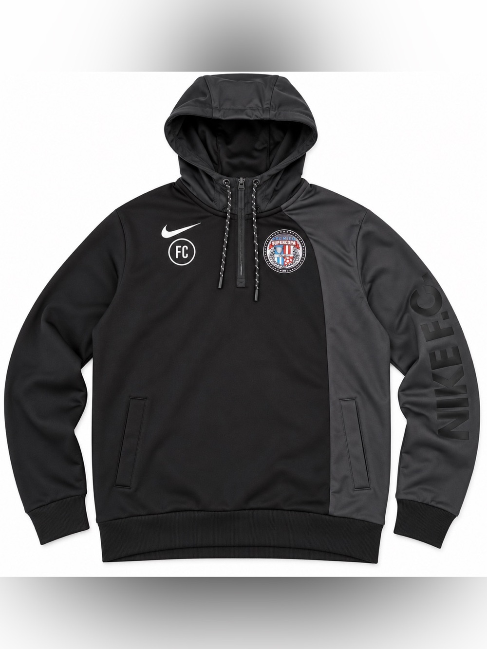 Nike FC Premier SuperCopa Dallas Dri-FIT Soccer Hoodie Jacket Men’s Medium Black